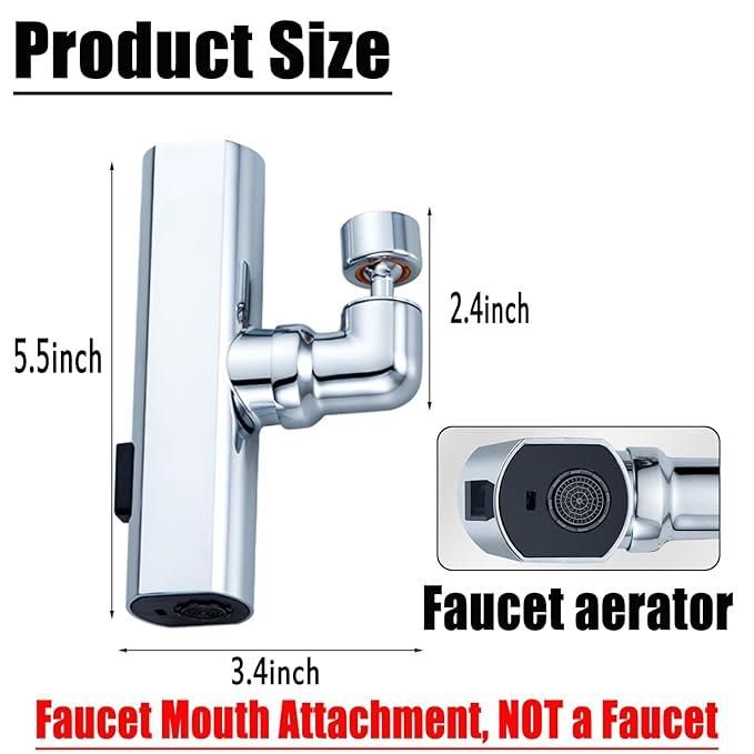 3 In 1 360° Waterfall Faucet Extender For Kitchen Sink.