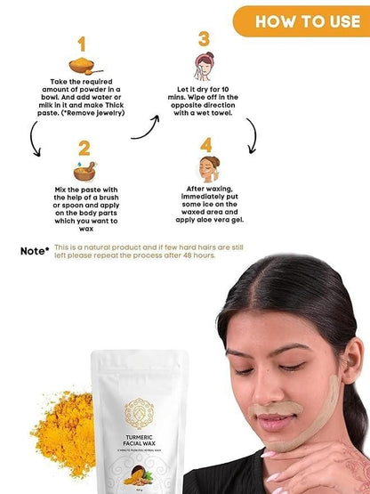 Turmeric Facial Wax Powder (Buy 1 Get 1 Free)