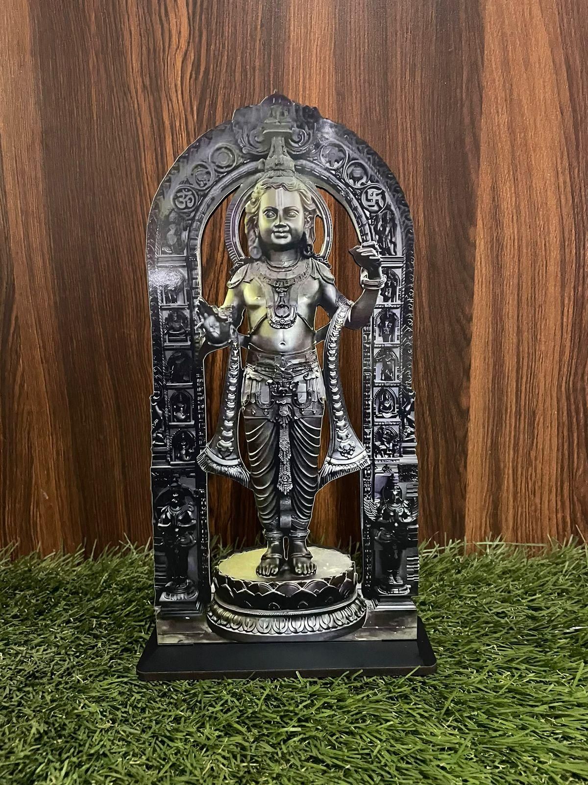 MDF Cutout of Ram Lalla Statue in Ayodhya Mandir